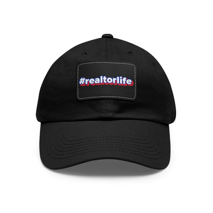 Hashtag Realtorlife Hat with Leather Patch