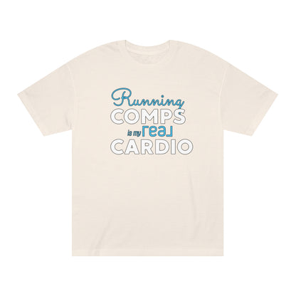 Running Comps REAL BLUE Unisex Classic Tee - REAL ESTATE Tease