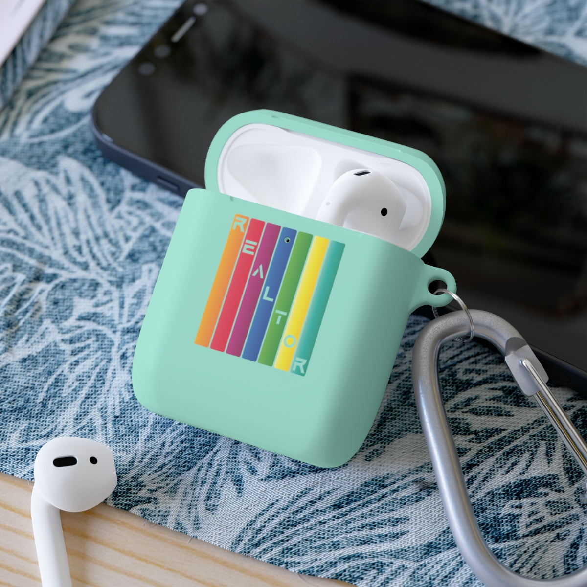 Realtor Colored Bars AirPods Case - Shirty Realtor #shirtyrealtor