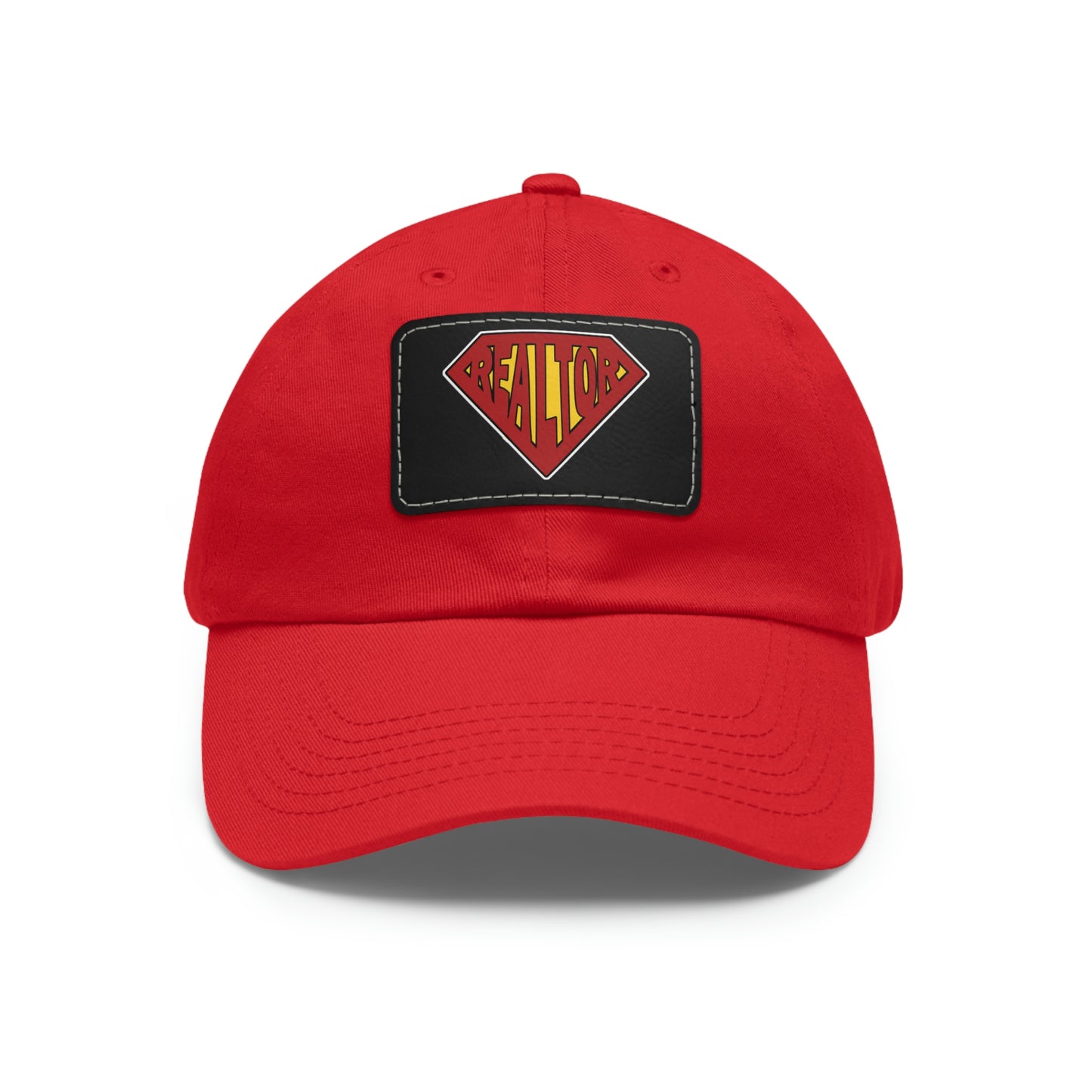 Super Realtor Hat with Leather Patch