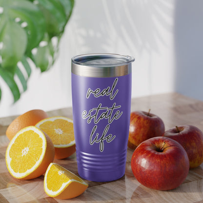 Real Estate Life Elegant Ringneck Tumbler