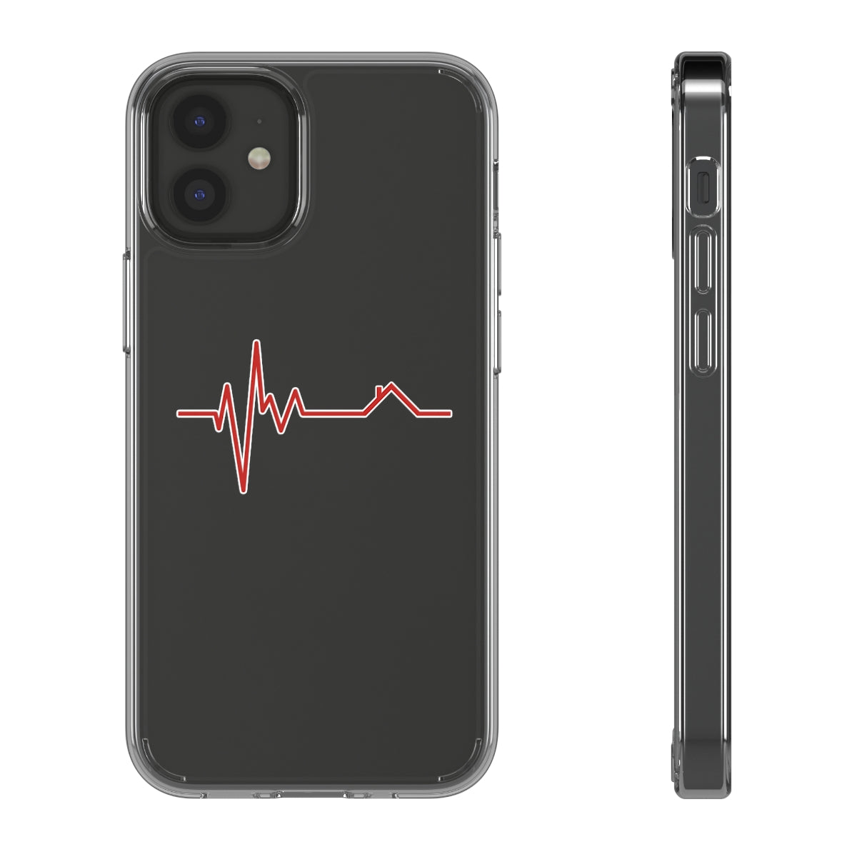 Housebeat Red Clear Phone Case