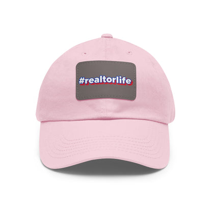 Hashtag Realtorlife Hat with Leather Patch