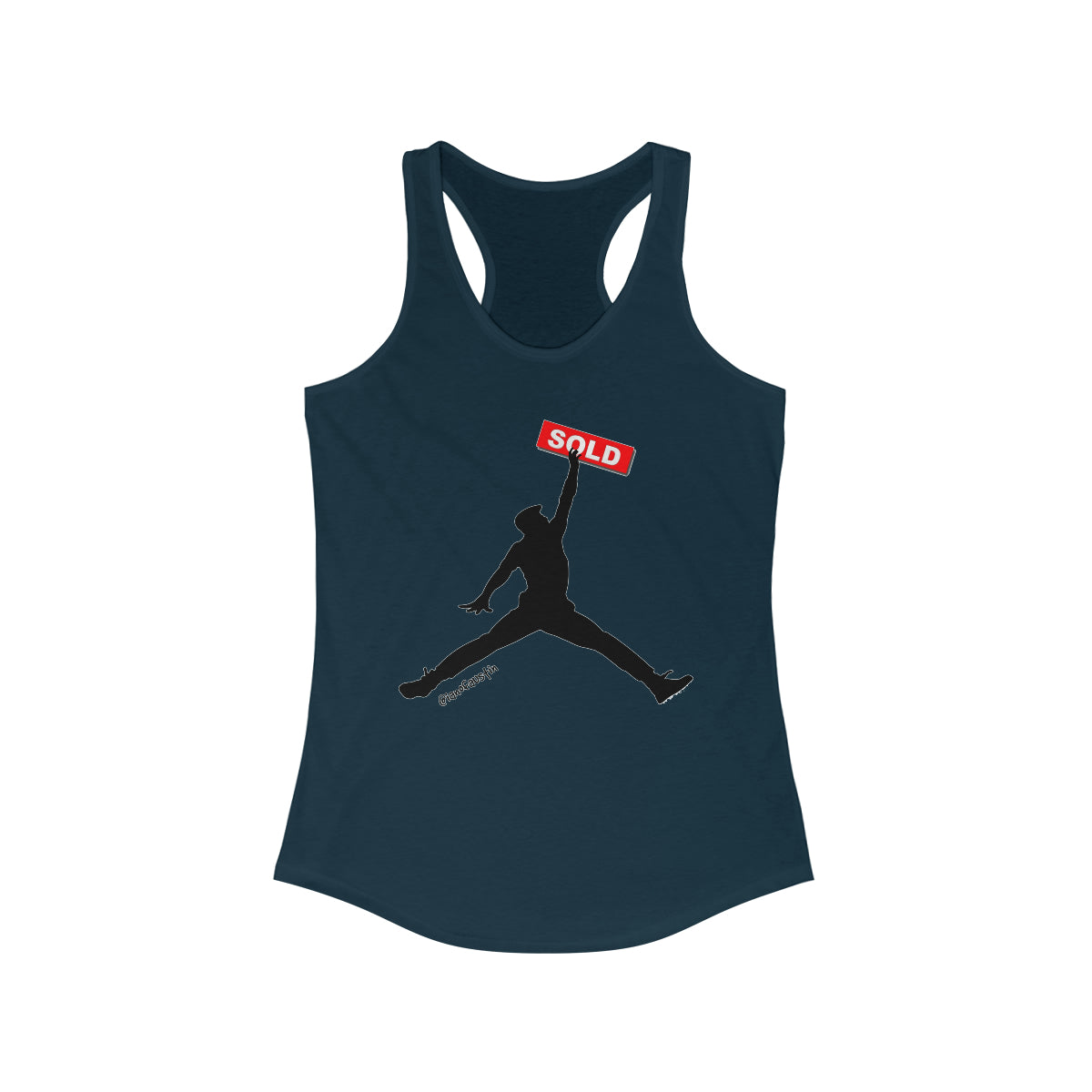 Jumpman Realtor Women's Ideal Racerback Tank #ianofaustin - REAL ESTATE Tease