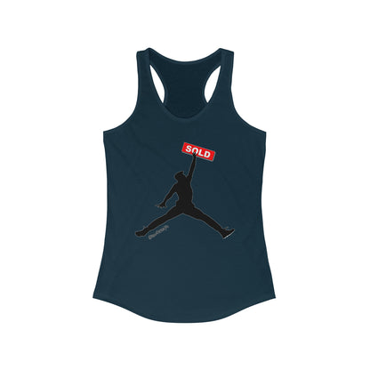 Jumpman Realtor Women's Ideal Racerback Tank #ianofaustin - REAL ESTATE Tease