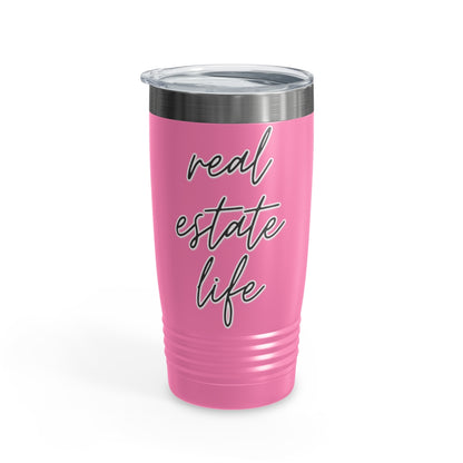 Real Estate Life Elegant Ringneck Tumbler