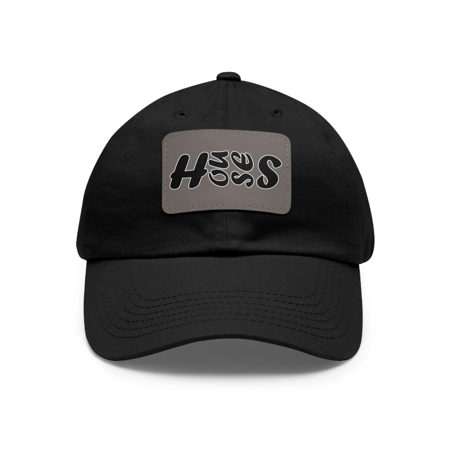 Houses Side-Scroll Bold Hat with Leather Patch