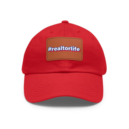 Hashtag Realtorlife Hat with Leather Patch