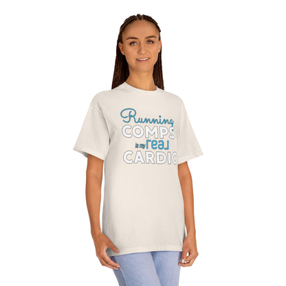 Running Comps REAL BLUE Unisex Classic Tee - REAL ESTATE Tease