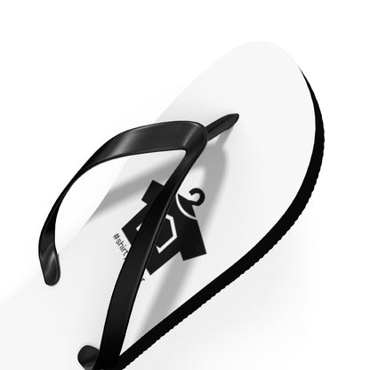 ShirtyRealtor Black Logo Flip Flops - Shirty Realtor #shirtyrealtor