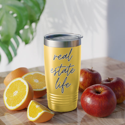 Real Estate Life Elegant Ringneck Tumbler