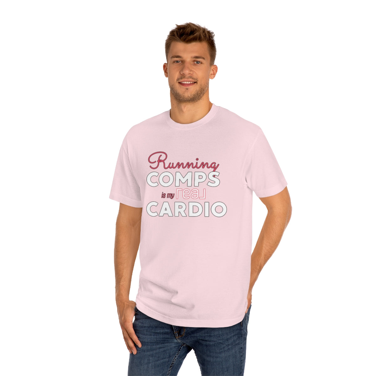 Running Comps REAL PINK Unisex Classic Tee - REAL ESTATE Tease