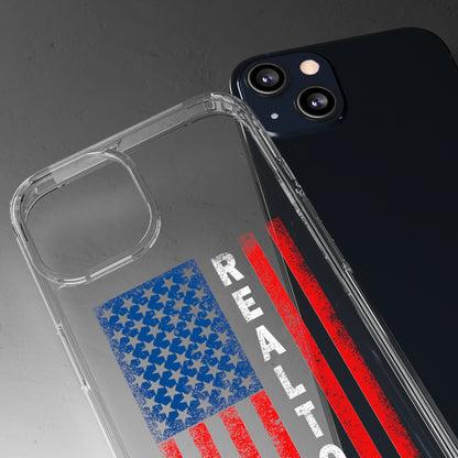 American Flag Realtor Clear Phone Case