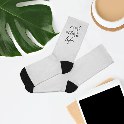 Real Estate Life Elegant Socks