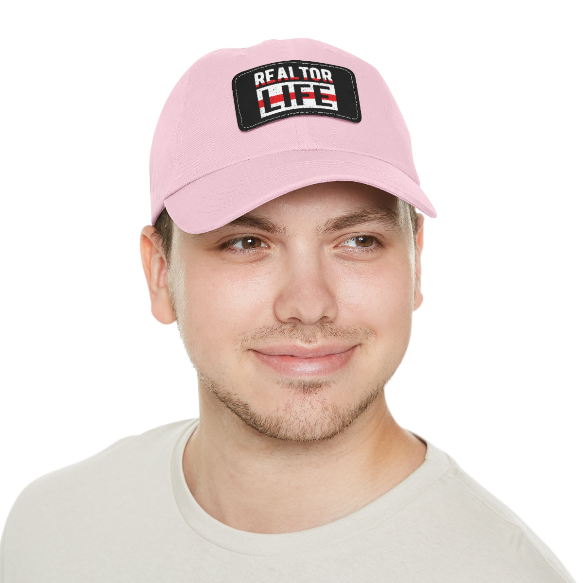 Realtor Life Hat with Leather Patch - ShirtRealtorsWear