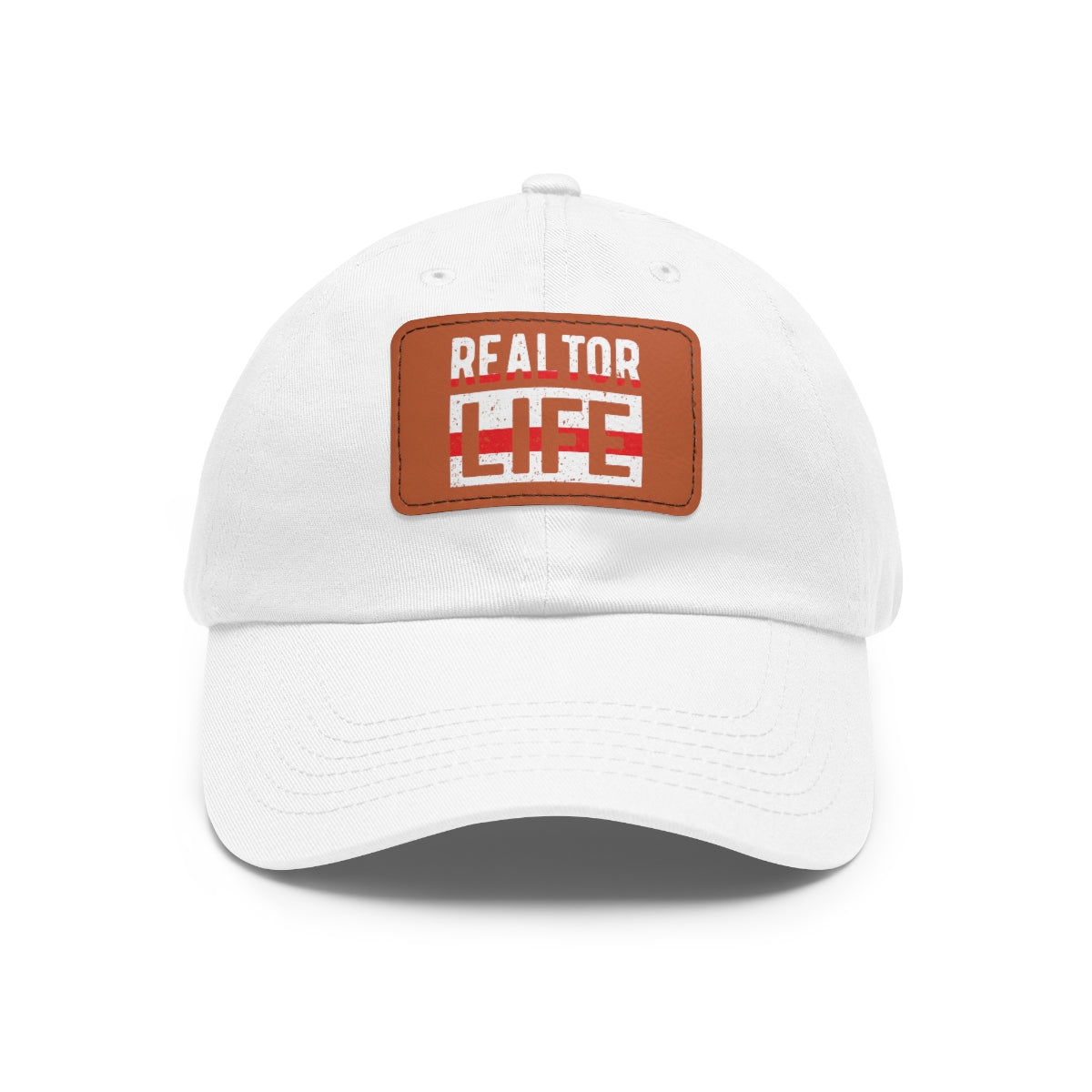 Realtor Life Hat with Leather Patch - ShirtRealtorsWear