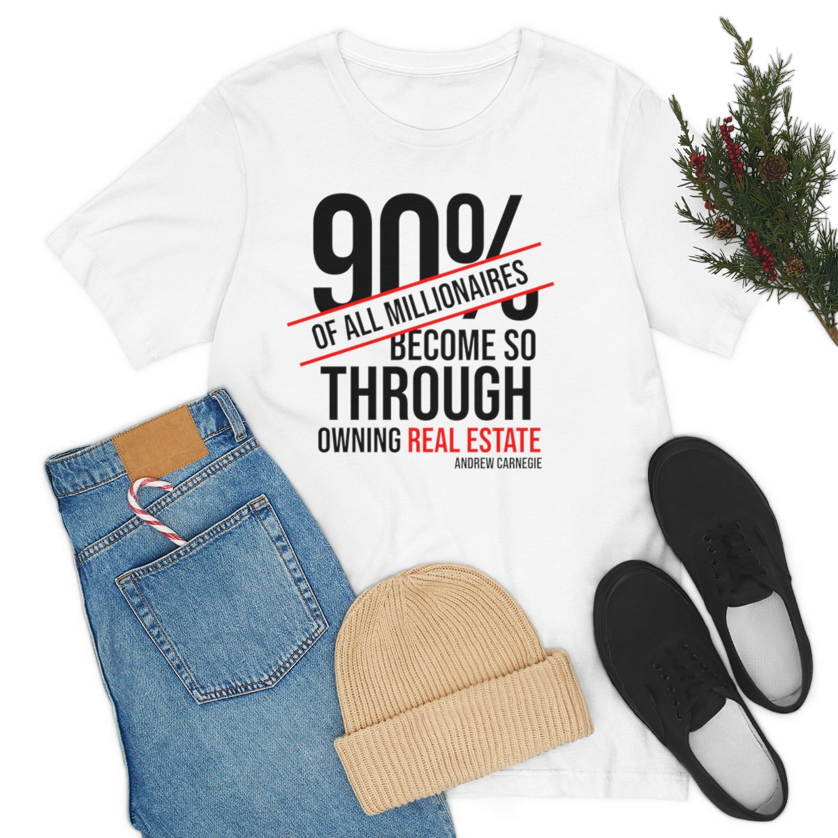 90 Percent of Millionaires - ShirtRealtorsWear