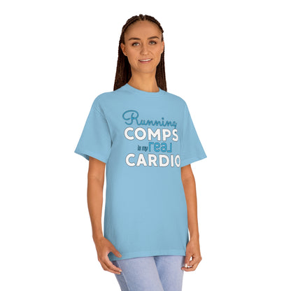 Running Comps REAL BLUE Unisex Classic Tee - REAL ESTATE Tease