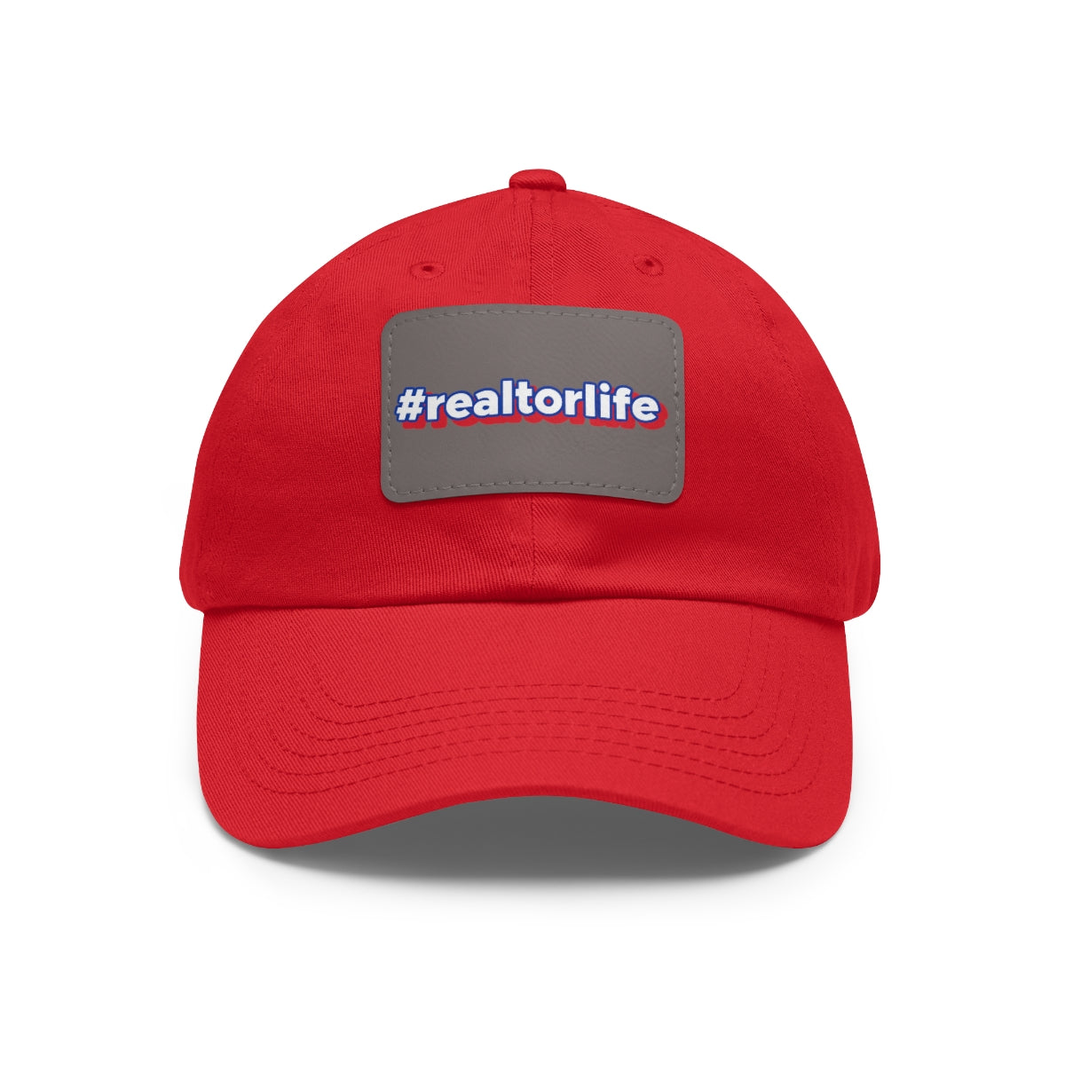 Hashtag Realtorlife Hat with Leather Patch