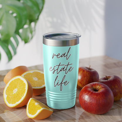 Real Estate Life Elegant Ringneck Tumbler