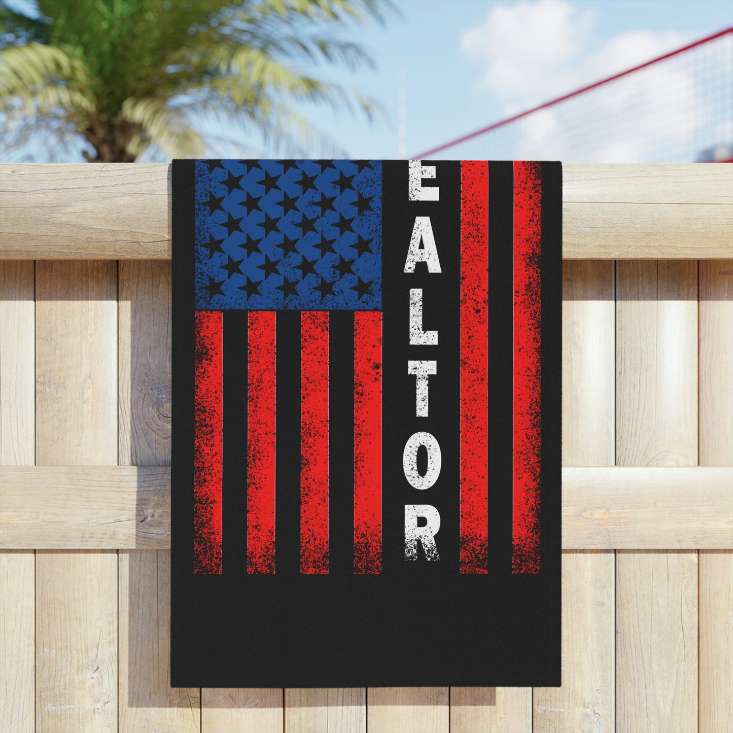 American Flag Realtor Beach Towels