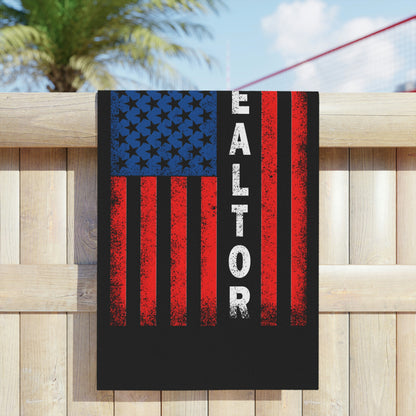 American Flag Realtor Beach Towels