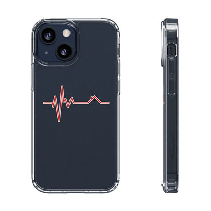 Housebeat Red Clear Phone Case