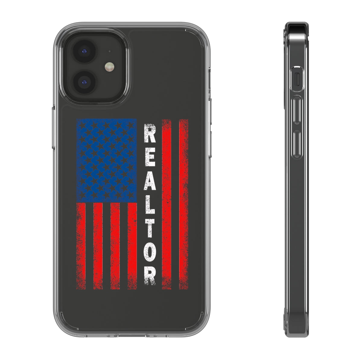 American Flag Realtor Clear Phone Case