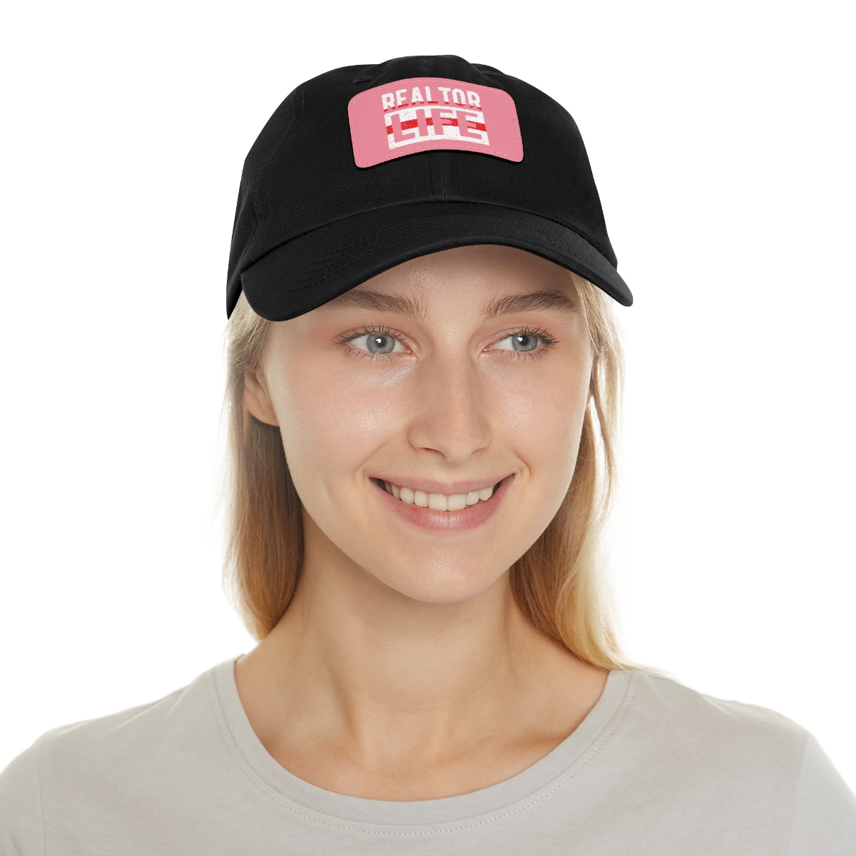 Realtor Life Hat with Leather Patch - ShirtRealtorsWear