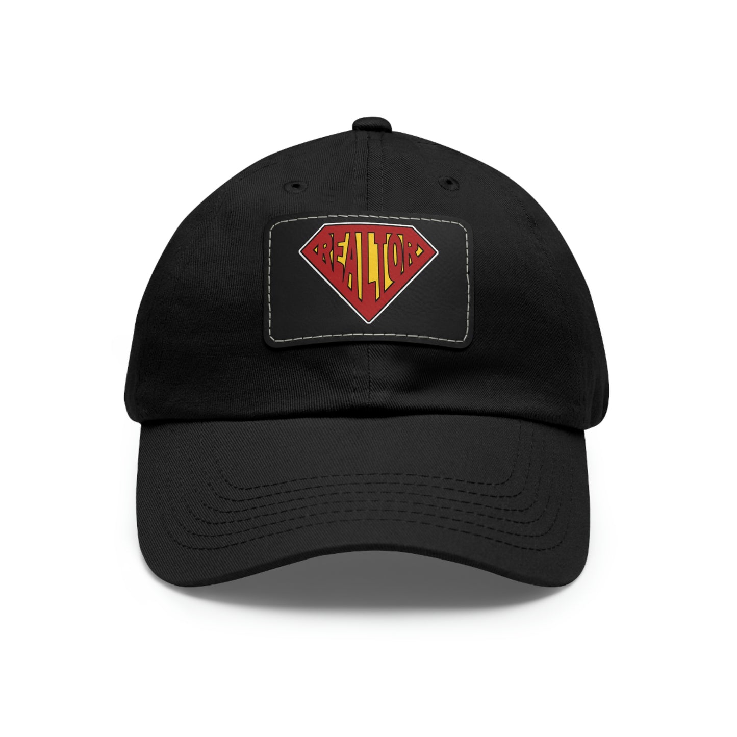 Super Realtor Hat with Leather Patch