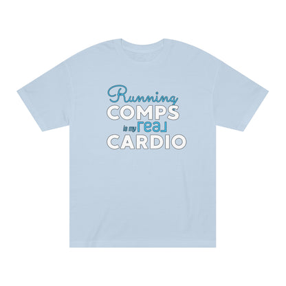 Running Comps REAL BLUE Unisex Classic Tee - REAL ESTATE Tease