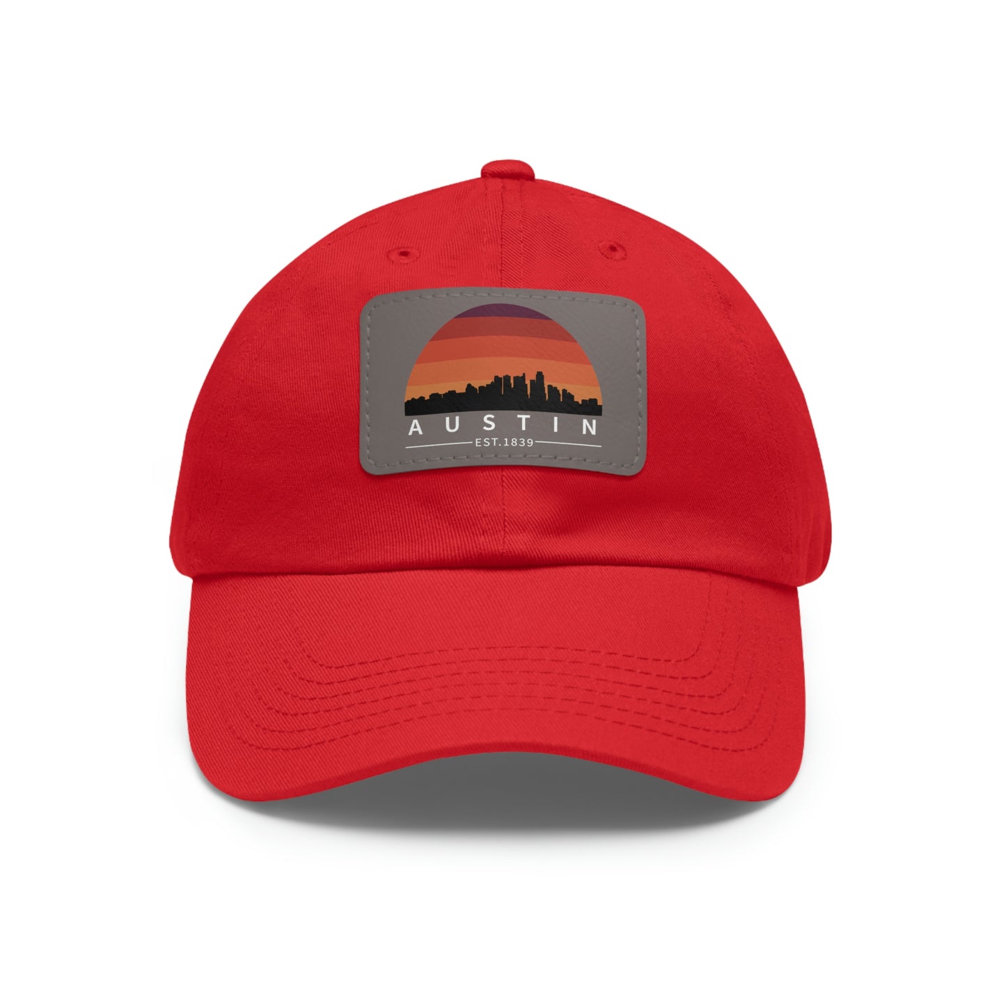 Austin Established Retro Sunset Hat with Leather Patch