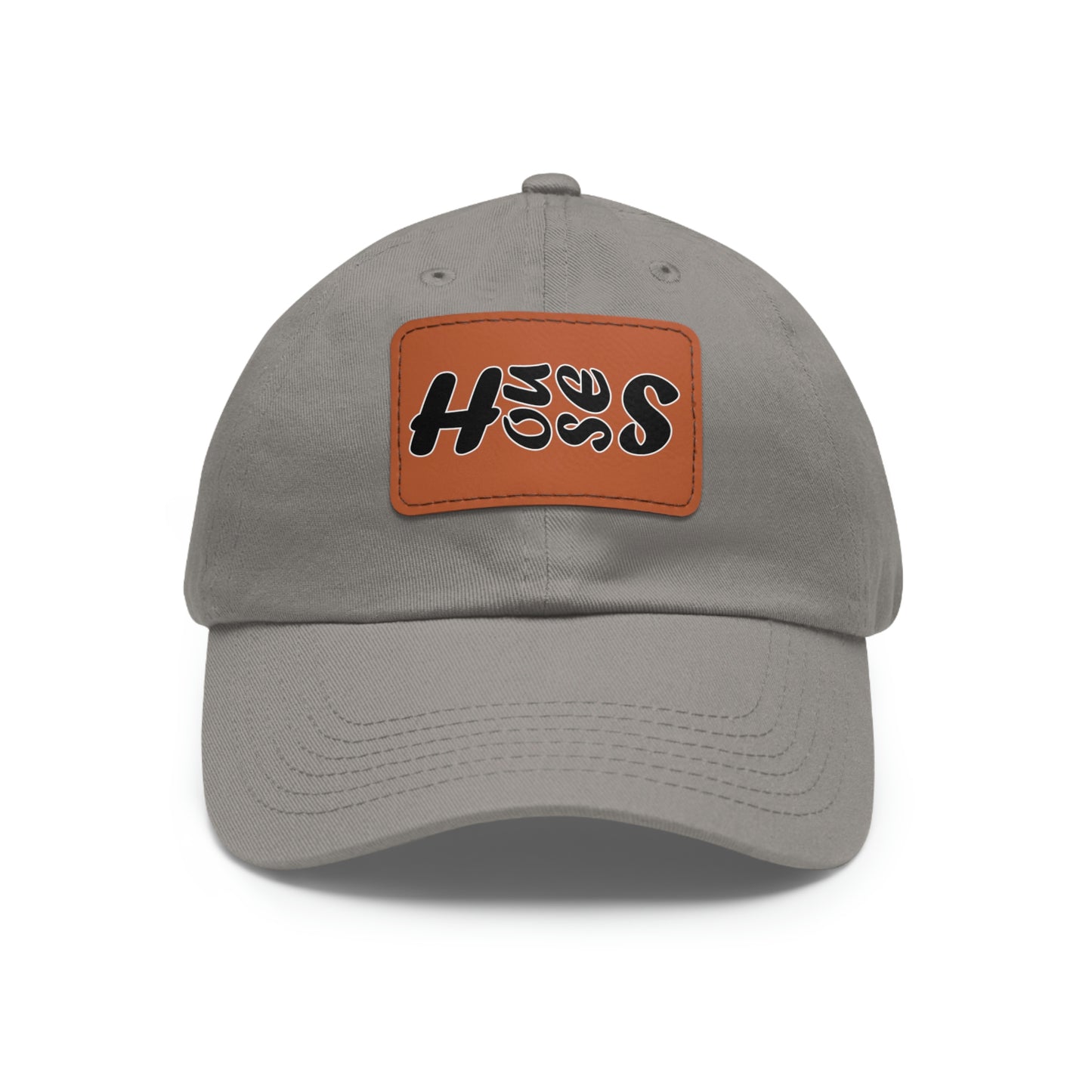 Houses Side-Scroll Bold Hat with Leather Patch