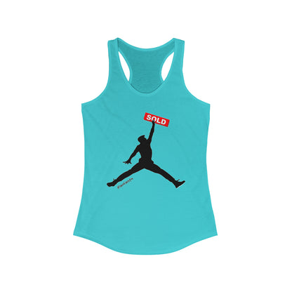 Jumpman Realtor Women's Ideal Racerback Tank #ianofaustin - REAL ESTATE Tease