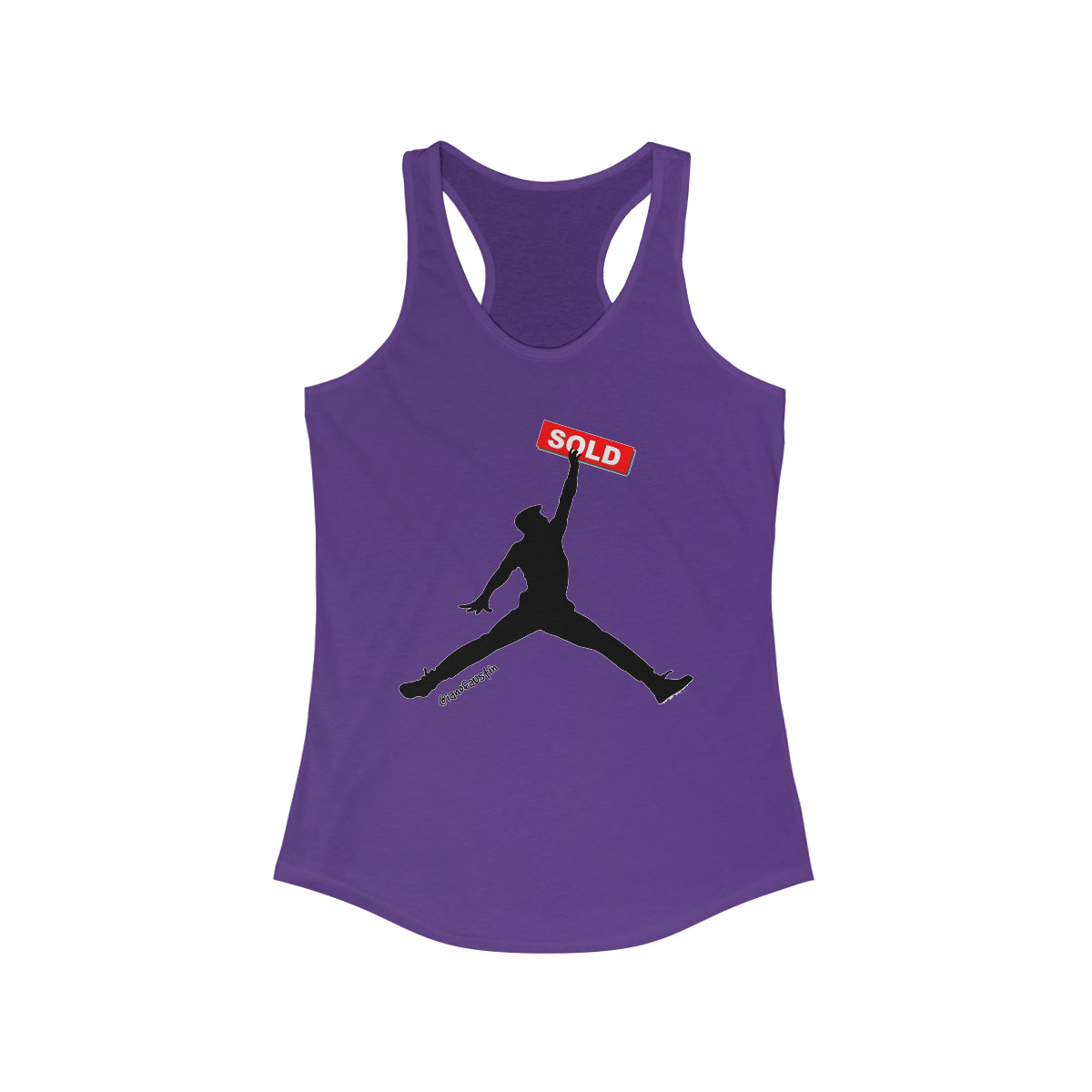 Jumpman Realtor Women's Ideal Racerback Tank #ianofaustin - REAL ESTATE Tease