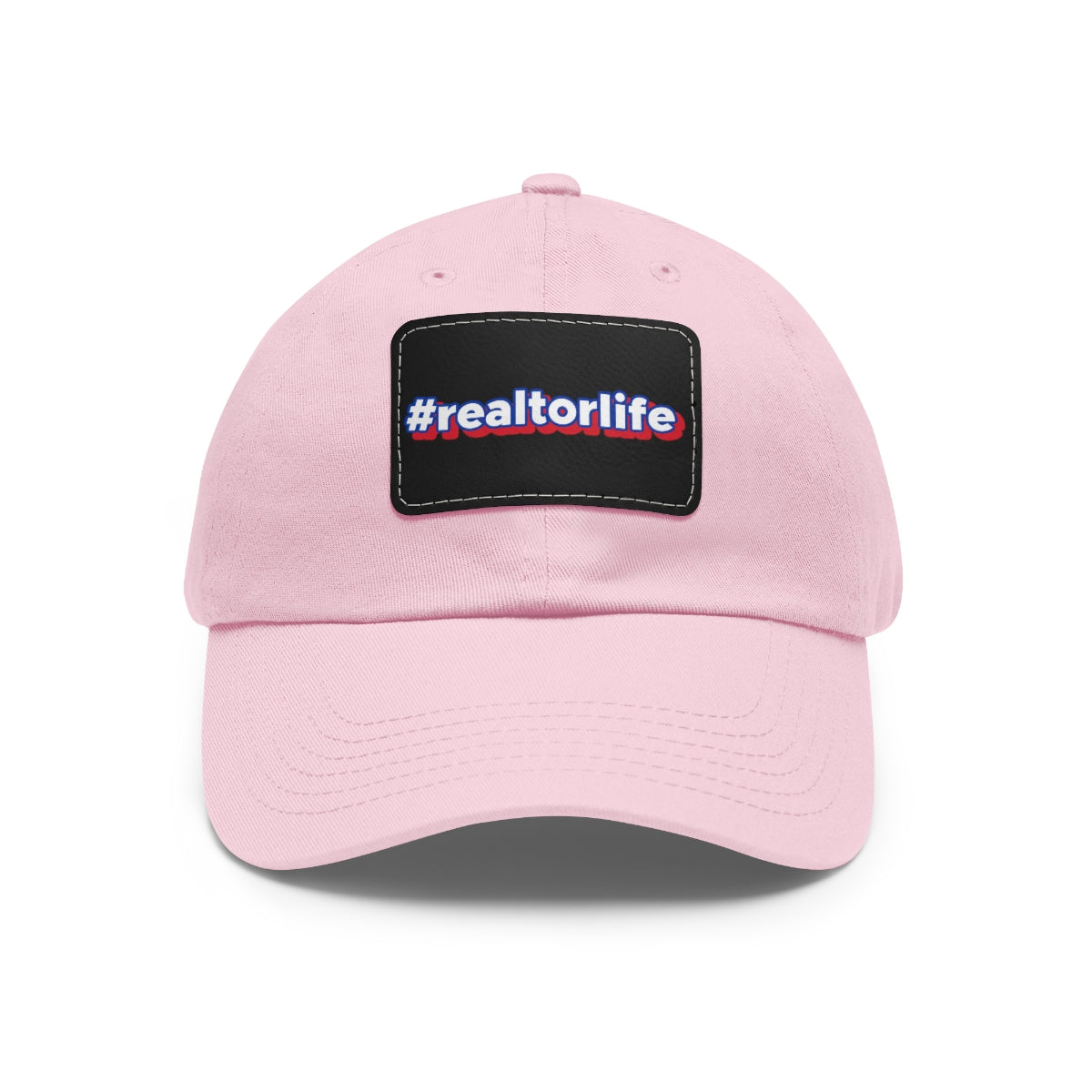 Hashtag Realtorlife Hat with Leather Patch