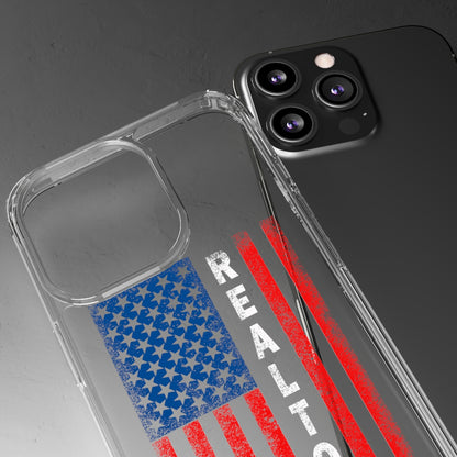 American Flag Realtor Clear Phone Case