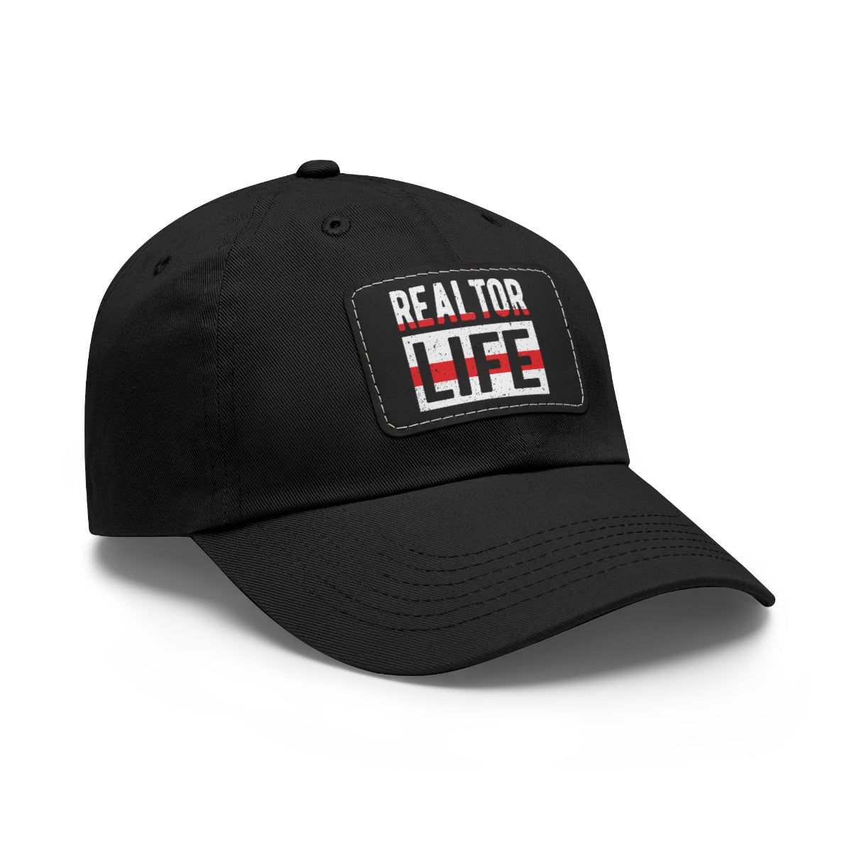 Realtor Life Hat with Leather Patch - ShirtRealtorsWear