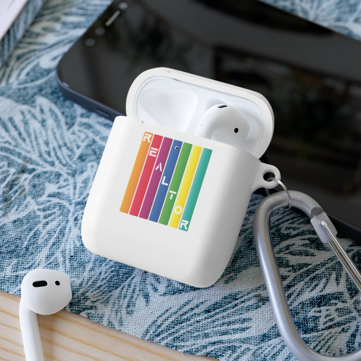 Realtor Colored Bars AirPods Case - Shirty Realtor #shirtyrealtor