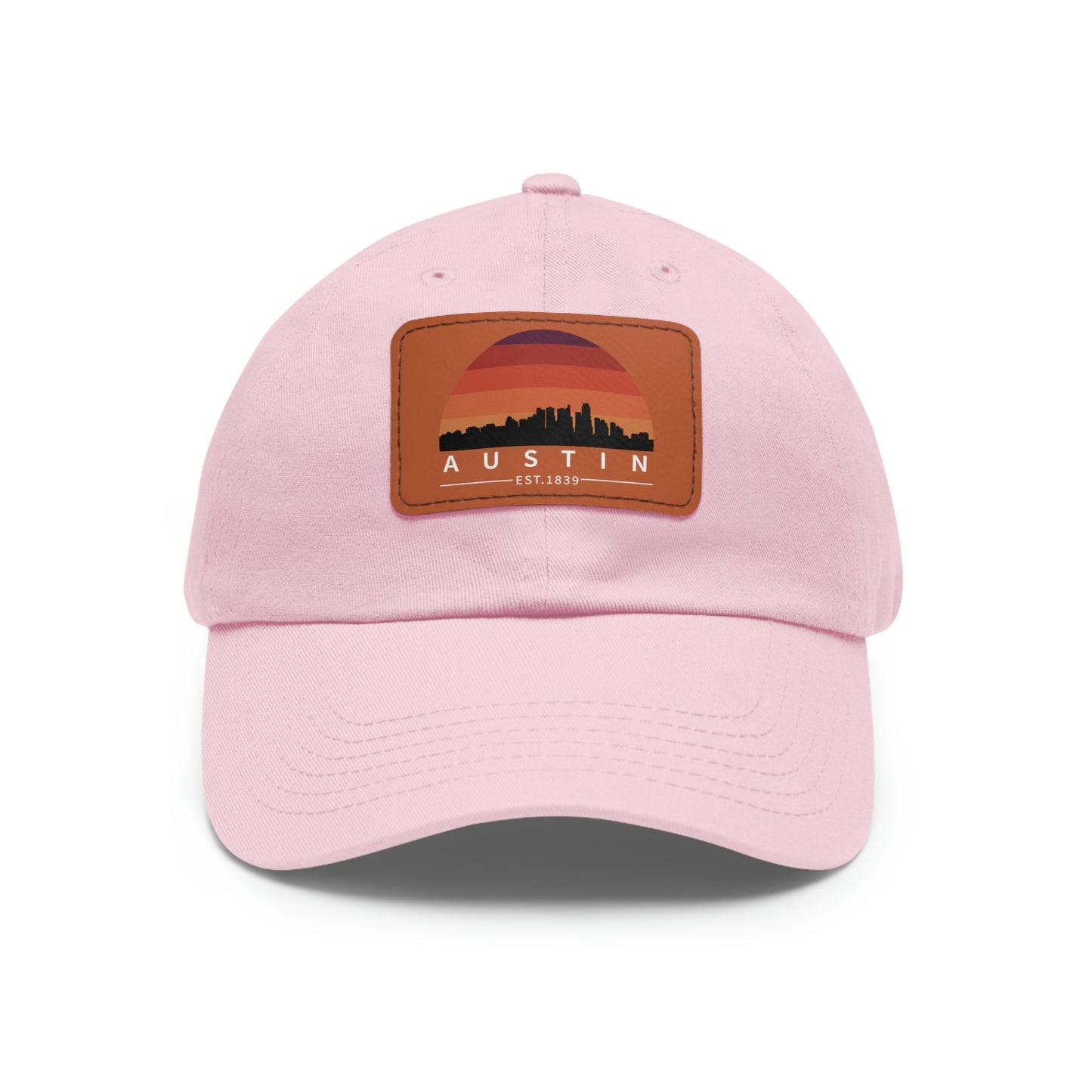 Austin Established Retro Sunset Hat with Leather Patch