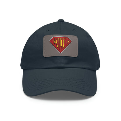 Super Realtor Hat with Leather Patch