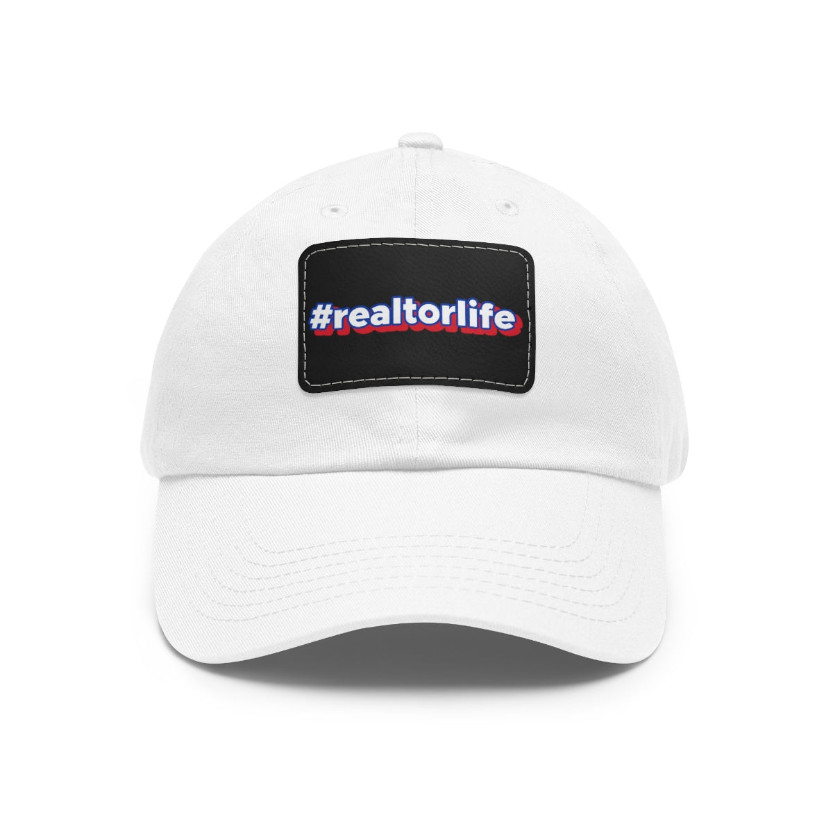 Hashtag Realtorlife Hat with Leather Patch