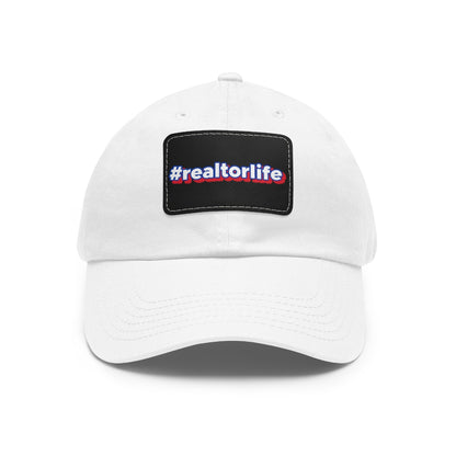 Hashtag Realtorlife Hat with Leather Patch