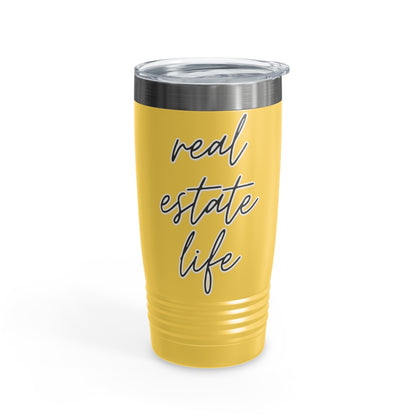 Real Estate Life Elegant Ringneck Tumbler