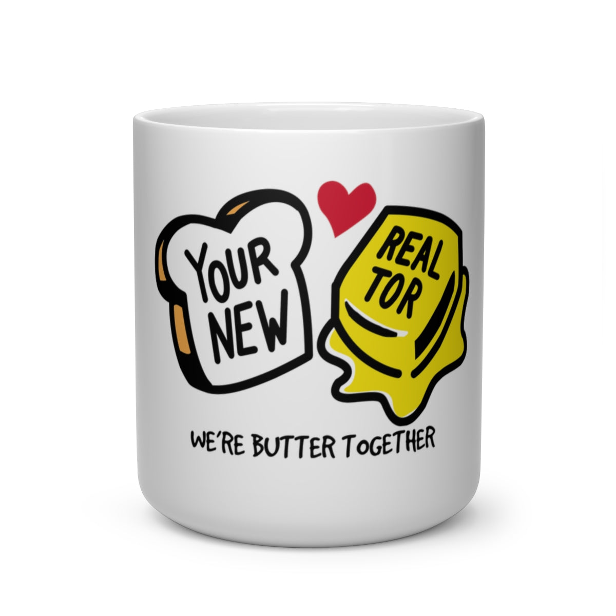 Heart Shape Mug - REAL ESTATE Tease