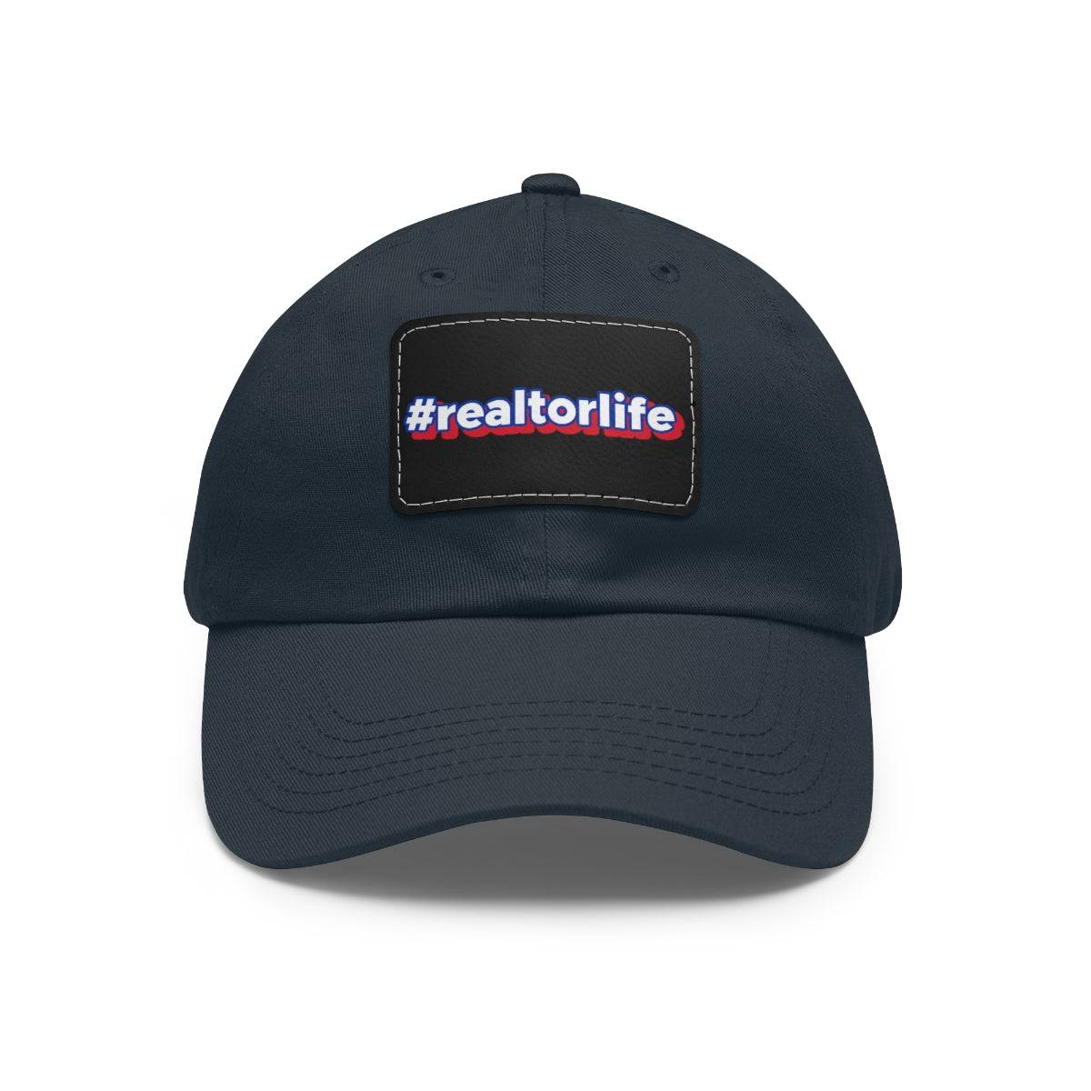 Hashtag Realtorlife Hat with Leather Patch