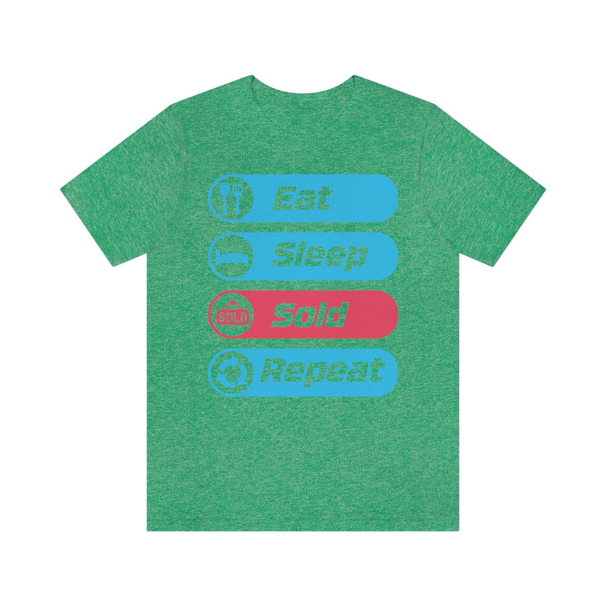 Eat Sleep Sold Repeat Unisex Jersey Short Sleeve Tee