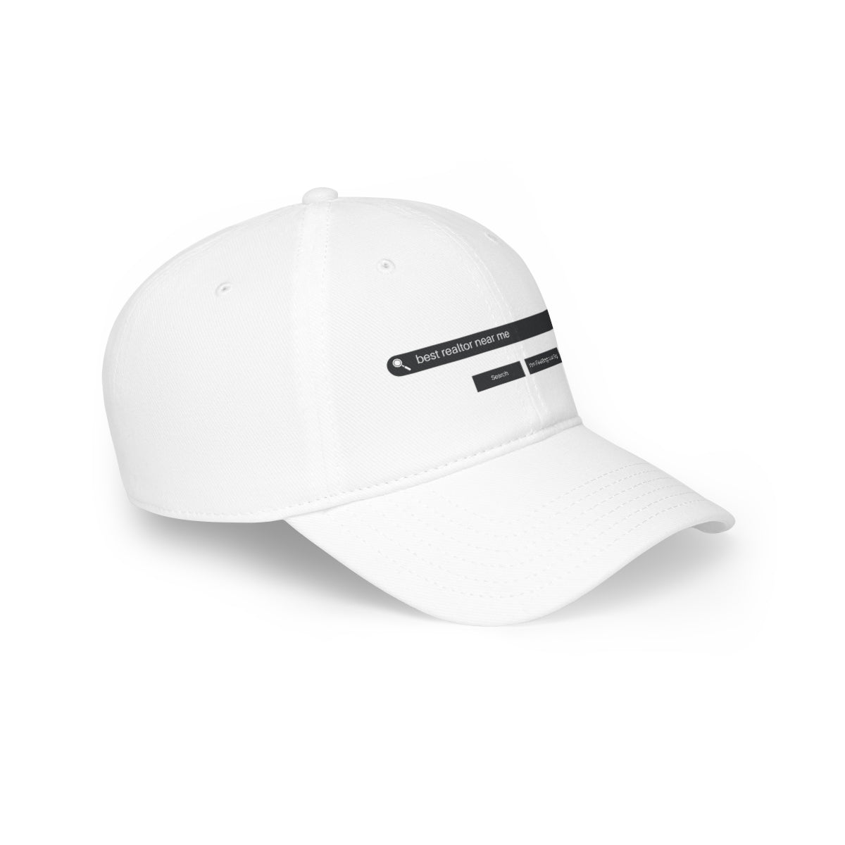 Search Best Realtor Near Me Low Profile Baseball Cap - ShirtRealtorsWear