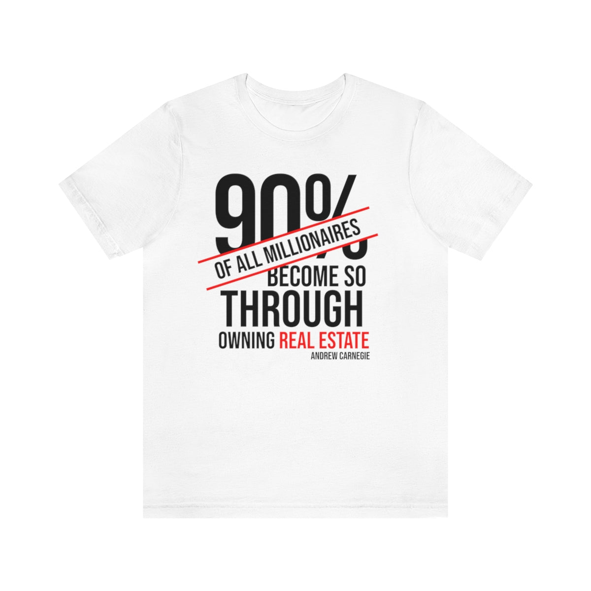 90 Percent of Millionaires - ShirtRealtorsWear