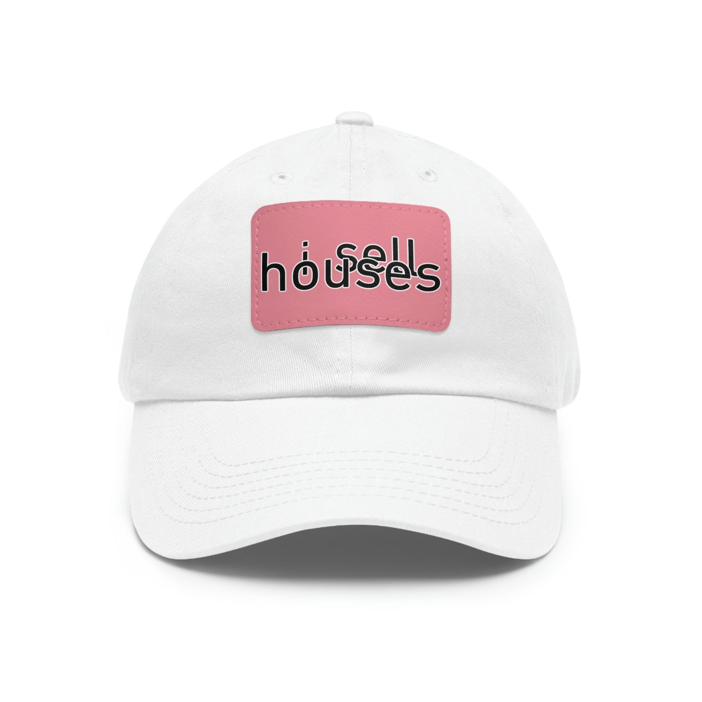 i sell houses Hat with Leather Patch